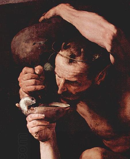 Jose de Ribera Der trunkene Silenos Detail